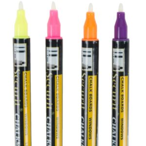 Blister Tropical 1-2mm Nib Small Chalk Marker-Set of 4