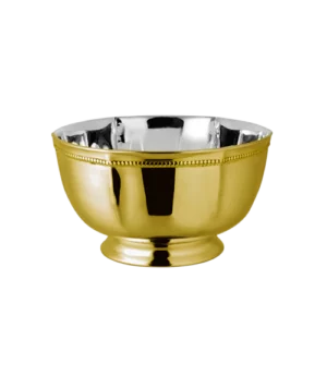 Bead Mirror Gold PVD Round Pannel Bowl