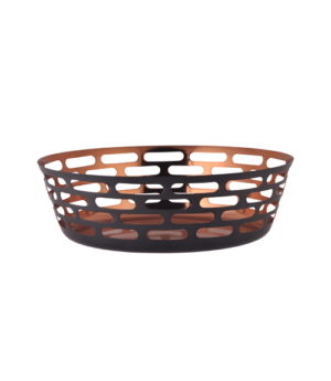 Sharp Mirror Copper Finish Stainless Steel Round Basket