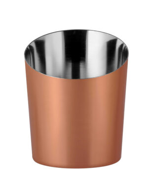 Vegas Copper Finish French Fry Angled Cup