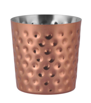 Vegas Hammered Copper Finish French Fry Cup