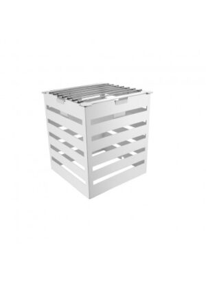 Crate White Finish 12in H Warm Riser with Grill