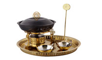 New Gold Finish Snack Warmers Set