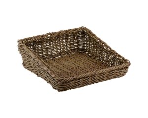 Poly Wicker Willow Angled 13x13 in Basket