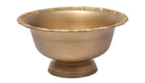 Vintage Gold Finish 11 Ltr Punch Bowl