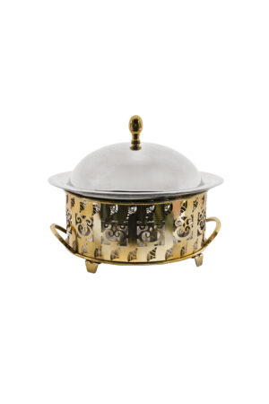 New PVD Gold Chafer with Gold PVD Finish Stand 6 Qt