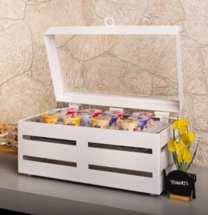 Crate White Finish Lid for Modular Hinged Buffet Station GN 1by1