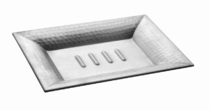Serenity Hammered Brushed Stainless Steel Soap Dish