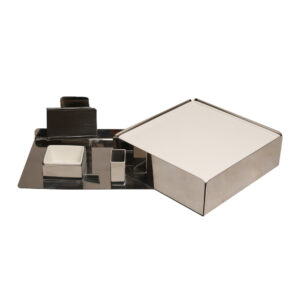 Hot Plate Mirror Steel Snack Warmer with Ceramic Platter and Bowl with an extra Hot Plate