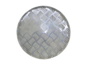 Industrial Aluminum Diamond 14in Round Tray